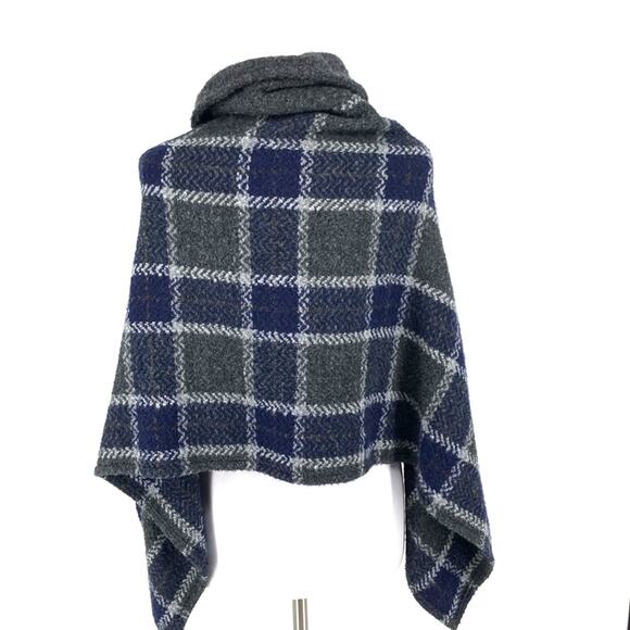 John Branigan Branigan Weavers Handwoven Wool Cape Poncho Made In Ireland OS - Picture 3 of 11